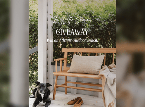 Win an &Eacute;Tienne Outdoor Bench - Rekindle Design Co
