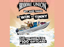 Win a Tinny & 1 of 25 $100 Gift Cards