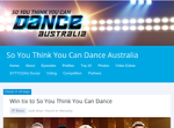 Win tix to So You Think You Can Dance