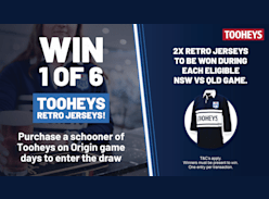 Win 1 of 6 Tooheys State of Origin Retro Jerseys - Panthers Bathurst
