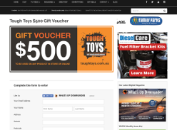 Win Tough Toys $500 Gift Voucher