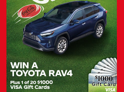 Win a Toyota RAV4 & 1 of 20 $1K Visa Gift Cards