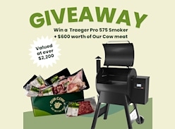 Win a Traeger Pro 575 Smoker & $600 Our Cow Meat