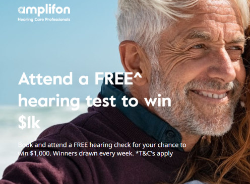 Win a $5K Travel Voucher & a $1K Gift Card Weekly - Amplifon Australia