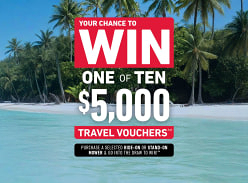 Win 1 of 10 $5k Travel Vouchers