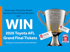 Win a Trip for 2 to the 2026 Toyota AFL Grand Final - QBE Insurance Australia