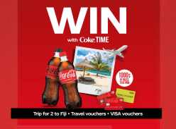 Win a Trip to Fiji, 1 of 10 Travel Vouchers & 1 of 500 Visa Cards
