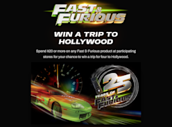 Win a Trip for 4 to Hollywood, California, USA - Performance Entertainment Pty Ltd
