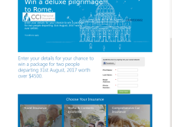 Win trip for 2 to Rome