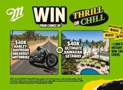Win a Trip to Hawaii or a Harley Davidson Motorcycle