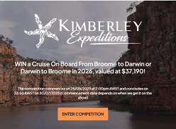 Win a Trip of a Lifetime with Kimberley Expeditions