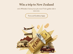 Win a Trip to New Zealand and a Whittaker's Factory Tour