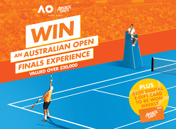 Win Trip to Australian Open and Weekly $500 Prizes