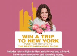 Win Trip to New York & Tickets to the Drew Barrymore Show