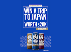 Win 1 of 3 Trips to Japan & Minor Prizes