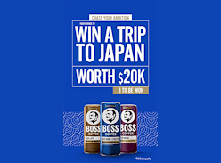 Win 1 of 3 Trips to Japan & Minor Prizes