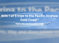 Win 1 of 5 Trips to the Pacific Airshow Gold Coast