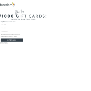 Win two $1,000 Gift Cards