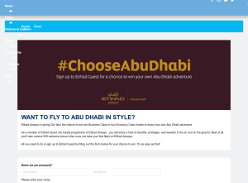 Win two Business Class or four Economy Class tickets to enjoy your own Abu Dhabi adventure