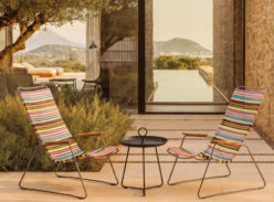 Win Two Click Lounge Chairs and an Eyelet Tray Table - SLH Furniture