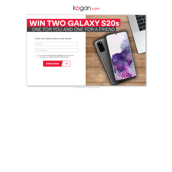 Win TWO Galaxy S20s!