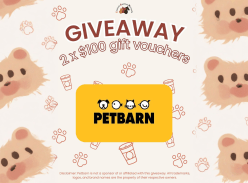 Win Two $100 Petbarn Vouchers