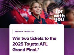 Win Two Tickets to the 2025 Toyota AFL Grand Final