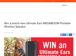 Win ultimate ears megaboom speaker