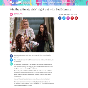 Win ultimate night out with Bad Moms 2