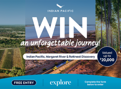Win an Unforgettable Journey for 2 Aboard the Indian Pacific