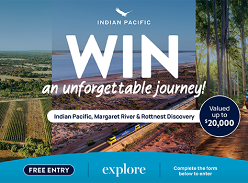Win an Unforgettable Journey for 2 Aboard the Indian Pacific