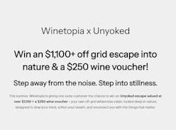 Win an Unyoked Escape & a $250 Wine Voucher - Winetopia