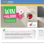 Win up to $15,000 of flooring from Carpet Court!