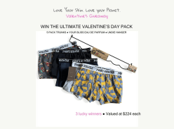 Win 1 of 3 Valentine's Day Giveaway Packs - Reer Endz Underwear