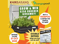 Win a $250 Vegepod Voucher Giveaway