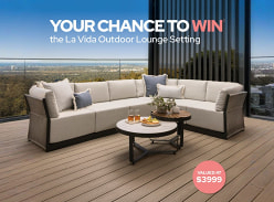 Win a Vida Outdoor Lounge Setting