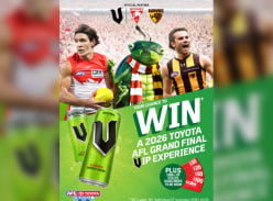 Win a VIP AFL Grand Final Experience & Coles Gift Cards Daily - V Energy NZ