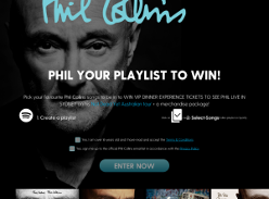 Win VIP Dinner Experience Tickets to see Phil Live in Sydney