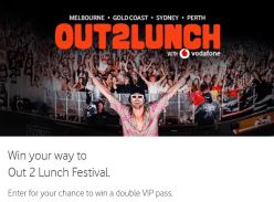 Win 1 of 5 VIP Double Passes to Out 2 Lunch Festival - Vodafone