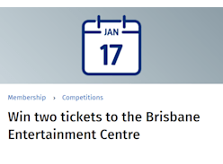 Win a VIP Package at the Brisbane Entertainment Centre