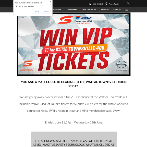 Win VIP Tickets to The Supercars Townsville 400 for You and a Mate