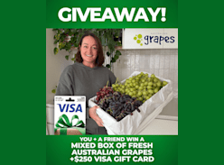 Win a $250 Visa Card & a Box of Australian Grapes for You & a Friend - Adele Barbaro