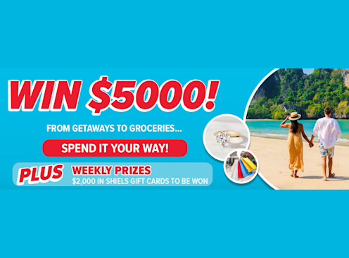 Win a $5K Visa Card or 1 of 4 $500 Shiels Gift Cards - Shiels