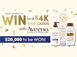 Win 1 of 5 $4K Visa Cards