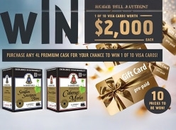 Win 1 of 10 $2K Visa Cards