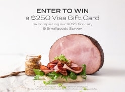 Win a $250 Visa Gift Card