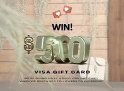 Win a $500 Visa Gift Card Giveaway