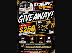 Win a $250 Visa Gift Card - Redcliffe Towing