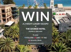 Win a $600 Voucher for a 2-Night stay at George Hotel, Glenelg
