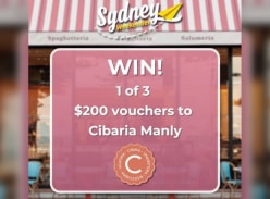 Win 1 of 3 $200 Vouchers to Cibaria Manly - Sydney Weekender